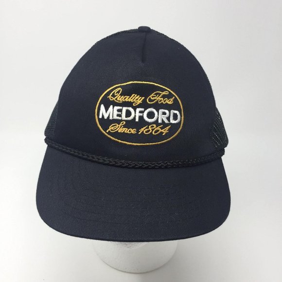VTG Medford Quality Food Snapback Hat KC‎ Mesh Cap - Picture 1 of 7